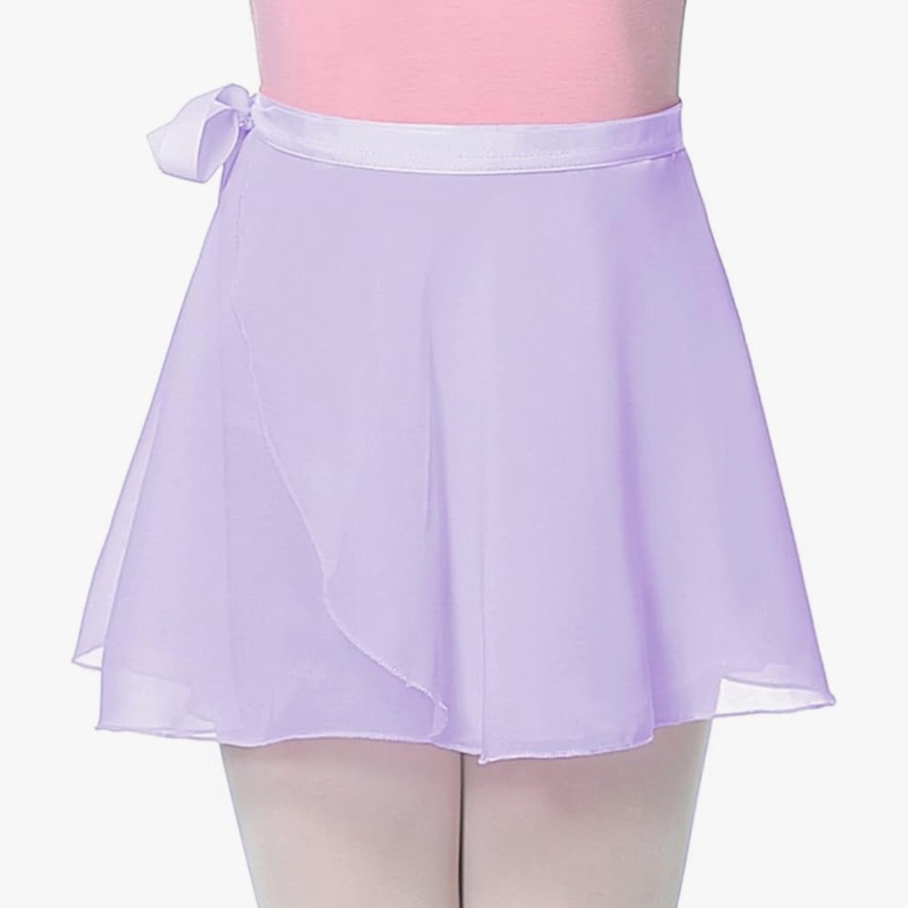 Girls Ballet Wrap Skirt, Light Purple